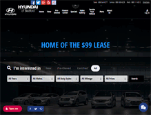 Tablet Screenshot of hyundaiofbedford.com